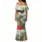 761st Tank Battalion Mermaid Dress Black Panthers - Come Out Fighting - Military Watercolor