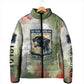 761st Tank Battalion Padded Jacket Black Panthers - Come Out Fighting - Military Watercolor