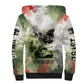 761st Tank Battalion Sherpa Hoodie Black Panthers - Come Out Fighting - Military Watercolor