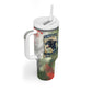 761st Tank Battalion Tumbler With Handle Black Panthers - Come Out Fighting - Military Watercolor