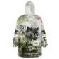 761st Tank Battalion Wearable Blanket Hoodie Black Panthers - Come Out Fighting - Military Watercolor