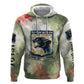 761st Tank Battalion Zip Hoodie Black Panthers - Come Out Fighting - Military Watercolor