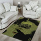 761st Tank Battalion Original Black Panthers Area Rug Come Out Fighting - Sherman Tank Military - Distressed Scratch