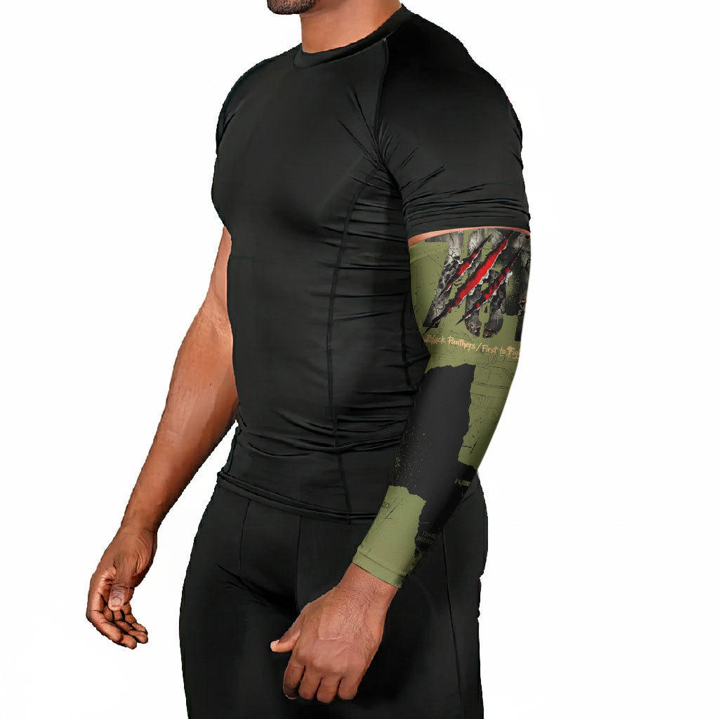 761st Tank Battalion Original Black Panthers Arm Sleeves Come Out Fighting - Sherman Tank Military - Distressed Scratch