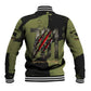761st Tank Battalion Original Black Panthers Baseball Jacket Come Out Fighting - Sherman Tank Military - Distressed Scratch