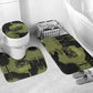 761st Tank Battalion Original Black Panthers Bathroom Set Come Out Fighting - Sherman Tank Military - Distressed Scratch
