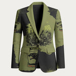 761st Tank Battalion Original Black Panthers Blazer Come Out Fighting - Sherman Tank Military - Distressed Scratch