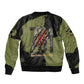 761st Tank Battalion Original Black Panthers Bomber Jacket Come Out Fighting - Sherman Tank Military - Distressed Scratch