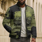 761st Tank Battalion Original Black Panthers Bomber Puffer Jacket Come Out Fighting - Sherman Tank Military - Distressed Scratch