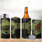 761st Tank Battalion Original Black Panthers 4 in 1 Can Cooler Tumbler Come Out Fighting - Sherman Tank Military - Distressed Scratch