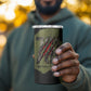 761st Tank Battalion Original Black Panthers 4 in 1 Can Cooler Tumbler Come Out Fighting - Sherman Tank Military - Distressed Scratch