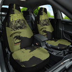 761st Tank Battalion Original Black Panthers Car Seat Cover Come Out Fighting - Sherman Tank Military - Distressed Scratch