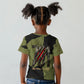 761st Tank Battalion Original Black Panthers Kid T shirt Come Out Fighting - Sherman Tank Military - Distressed Scratch