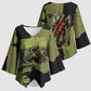 761st Tank Battalion Original Black Panthers Kimono Sleeve Blouse Come Out Fighting - Sherman Tank Military - Distressed Scratch