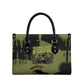 761st Tank Battalion Original Black Panthers Leather Bag Come Out Fighting - Sherman Tank Military - Distressed Scratch
