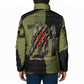 761st Tank Battalion Original Black Panthers Padded Jacket Come Out Fighting - Sherman Tank Military - Distressed Scratch