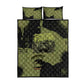 761st Tank Battalion Original Black Panthers Quilt Bed Set Come Out Fighting - Sherman Tank Military - Distressed Scratch