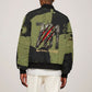 761st Tank Battalion Original Black Panthers Sleeve Zip Bomber Jacket Come Out Fighting - Sherman Tank Military - Distressed Scratch