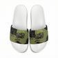 761st Tank Battalion Original Black Panthers Slide Sandals Come Out Fighting - Sherman Tank Military - Distressed Scratch
