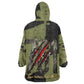761st Tank Battalion Original Black Panthers Wearable Blanket Hoodie Come Out Fighting - Sherman Tank Military - Distressed Scratch