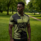 761st Tank Battalion Original Black Panthers Zipper Polo Shirt Come Out Fighting - Sherman Tank Military - Distressed Scratch