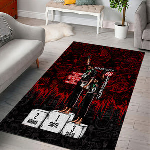 Mexico City 1968 Black Power Salute Area Rug Unapologetic Civil Rights History Urban Graffiti Art