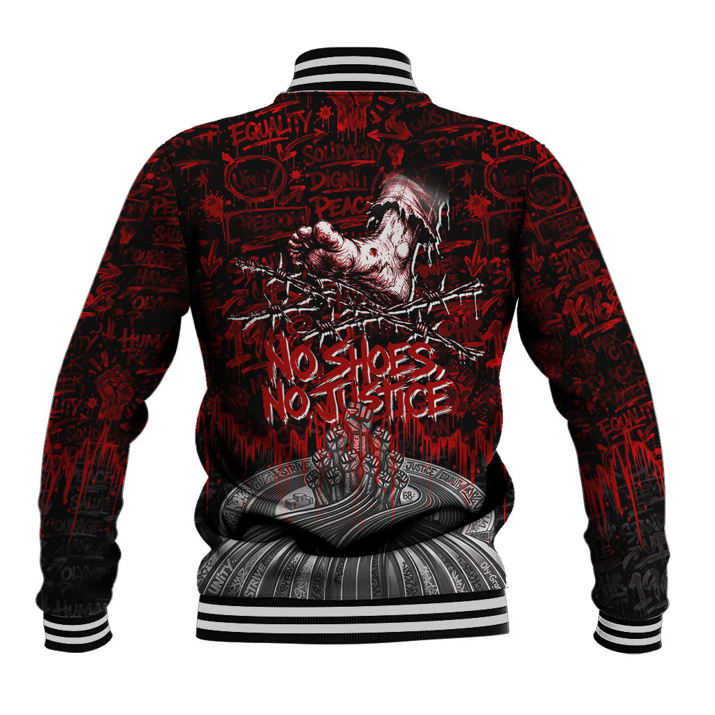 Mexico City 1968 Black Power Salute Baseball Jacket Unapologetic Civil Rights History Urban Graffiti Art