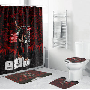 Mexico City 1968 Black Power Salute Bathroom Set Unapologetic Civil Rights History Urban Graffiti Art