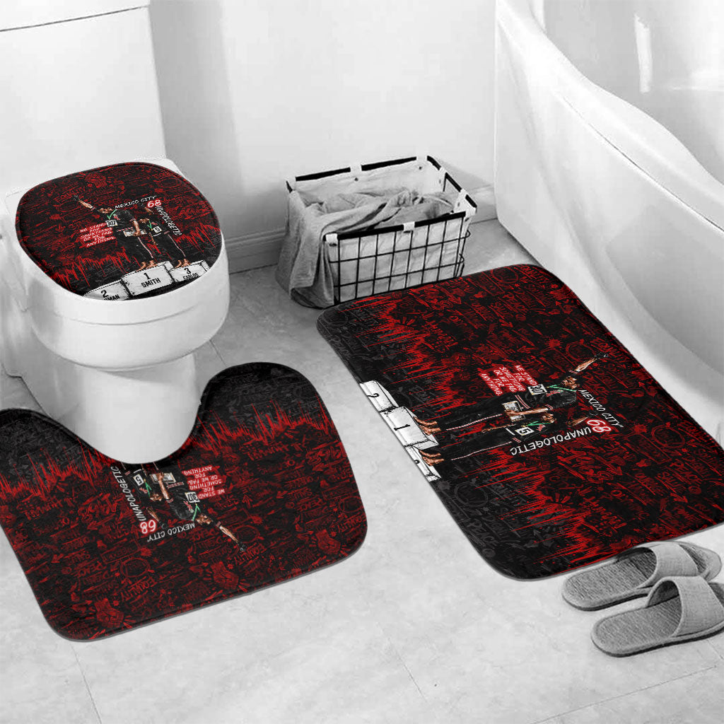 Mexico City 1968 Black Power Salute Bathroom Set Unapologetic Civil Rights History Urban Graffiti Art