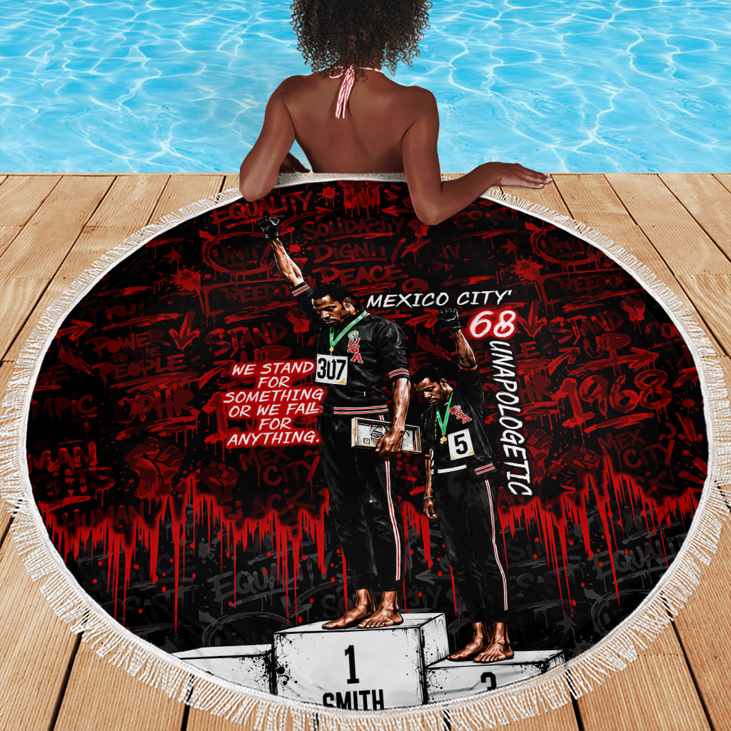 Mexico City 1968 Black Power Salute Beach Blanket Unapologetic Civil Rights History Urban Graffiti Art