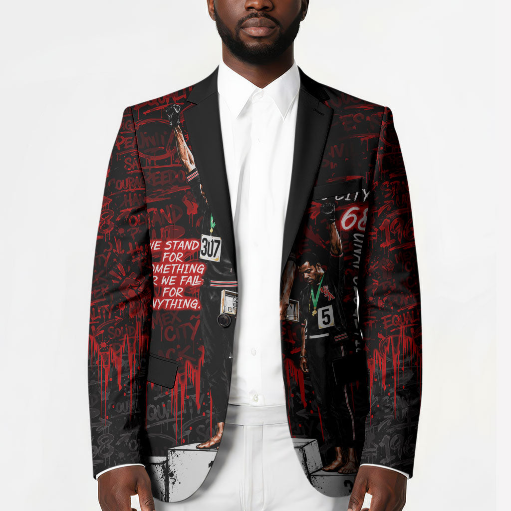 Mexico City 1968 Black Power Salute Blazer Unapologetic Civil Rights History Urban Graffiti Art