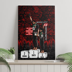 Mexico City 1968 Black Power Salute Canvas Wall Art Unapologetic Civil Rights History Urban Graffiti Art