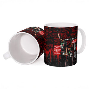 Mexico City 1968 Black Power Salute Ceramic Mug Unapologetic Civil Rights History Urban Graffiti Art