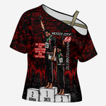 Mexico City 1968 Black Power Salute Cross Shoulder Shirt Unapologetic Civil Rights History Urban Graffiti Art
