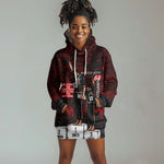 Mexico City 1968 Black Power Salute Hoodie Dress Unapologetic Civil Rights History Urban Graffiti Art