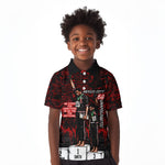 Mexico City 1968 Black Power Salute Kid Polo Shirt Unapologetic Civil Rights History Urban Graffiti Art