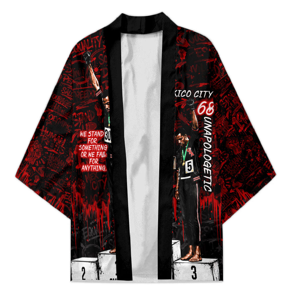 Mexico City 1968 Black Power Salute Kimono Unapologetic Civil Rights History Urban Graffiti Art