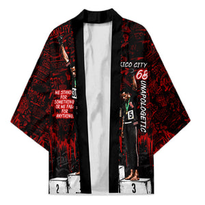 Mexico City 1968 Black Power Salute Kimono Unapologetic Civil Rights History Urban Graffiti Art