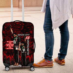 Mexico City 1968 Black Power Salute Luggage Cover Unapologetic Civil Rights History Urban Graffiti Art