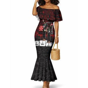 Mexico City 1968 Black Power Salute Mermaid Dress Unapologetic Civil Rights History Urban Graffiti Art
