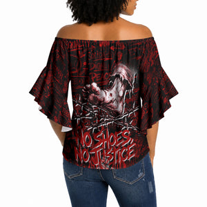 Mexico City 1968 Black Power Salute Off Shoulder Wrap Waist Top Unapologetic Civil Rights History Urban Graffiti Art
