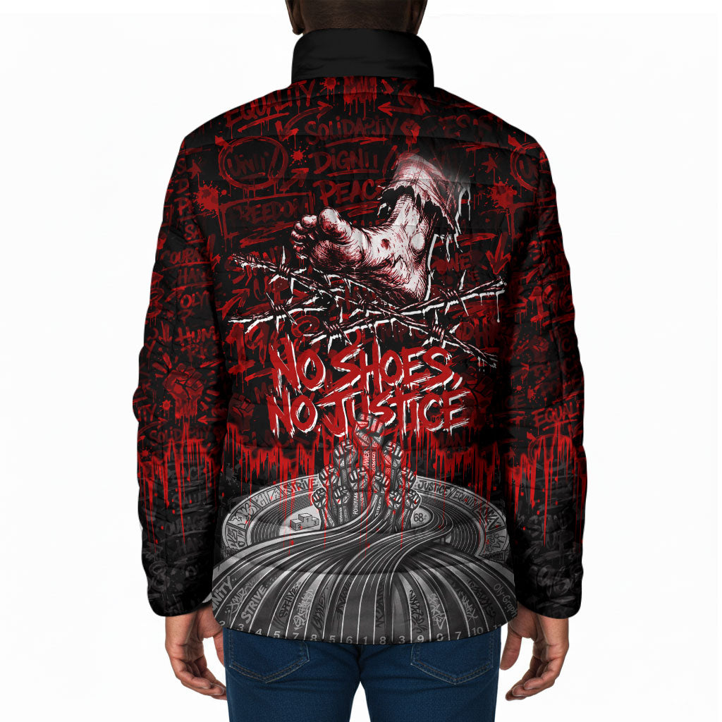 Mexico City 1968 Black Power Salute Padded Jacket Unapologetic Civil Rights History Urban Graffiti Art