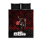 Mexico City 1968 Black Power Salute Quilt Bed Set Unapologetic Civil Rights History Urban Graffiti Art