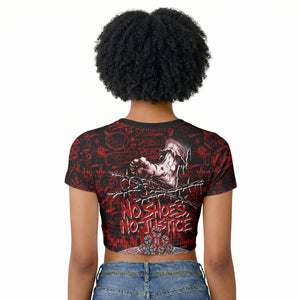 Mexico City 1968 Black Power Salute Raglan Cropped T shirt Unapologetic Civil Rights History Urban Graffiti Art