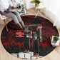 Mexico City 1968 Black Power Salute Round Carpet Unapologetic Civil Rights History Urban Graffiti Art