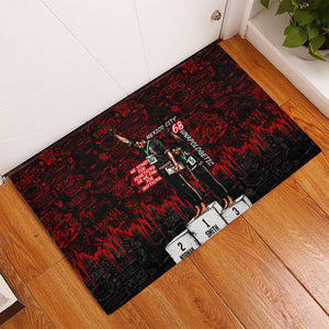 Mexico City 1968 Black Power Salute Rubber Doormat Unapologetic Civil Rights History Urban Graffiti Art