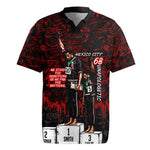 Mexico City 1968 Black Power Salute Rugby Jersey Unapologetic Civil Rights History Urban Graffiti Art