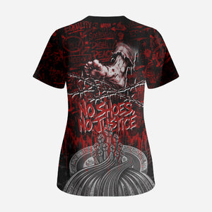 Mexico City 1968 Black Power Salute Scrub Top Unapologetic Civil Rights History Urban Graffiti Art