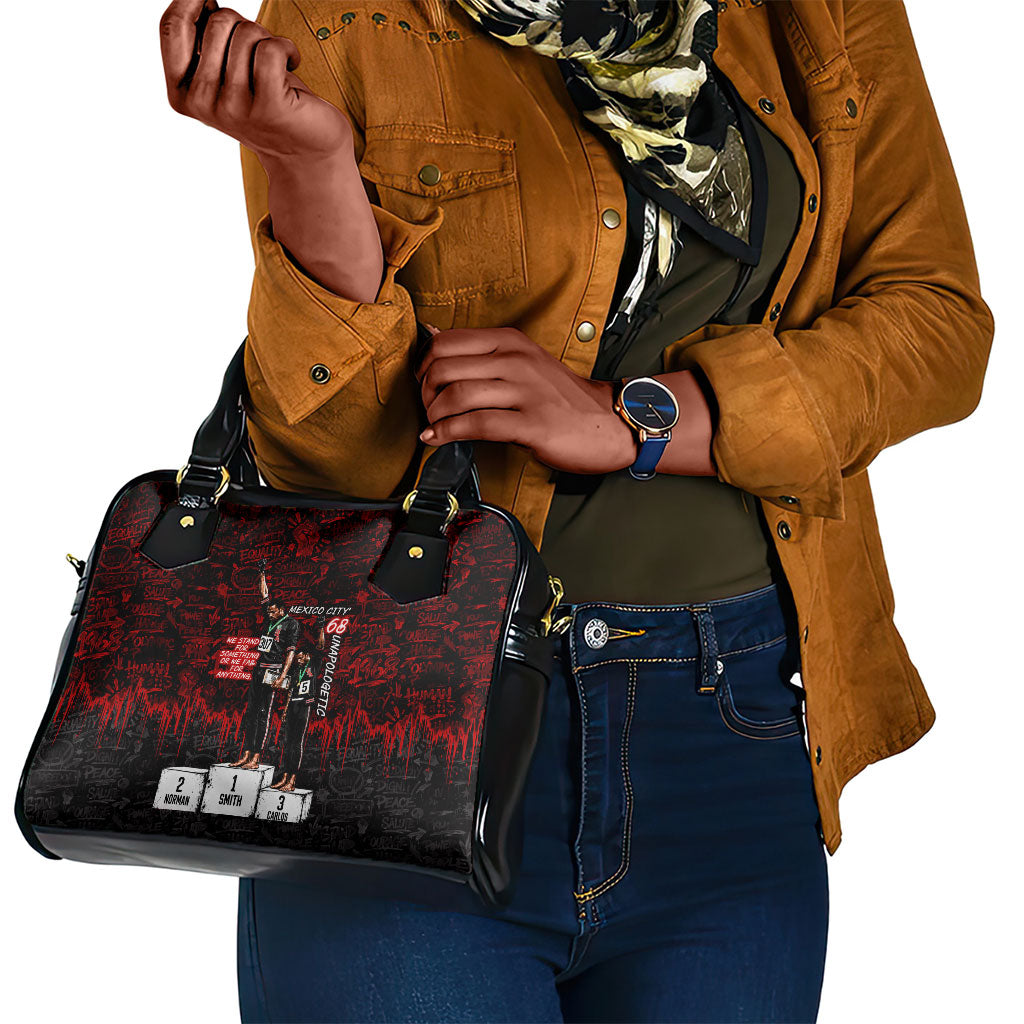 Mexico City 1968 Black Power Salute Shoulder Handbag Unapologetic Civil Rights History Urban Graffiti Art