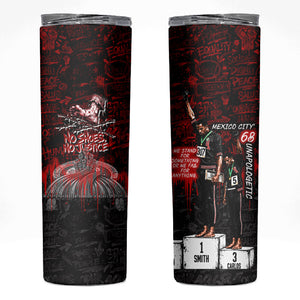 Mexico City 1968 Black Power Salute Skinny Tumbler Unapologetic Civil Rights History Urban Graffiti Art